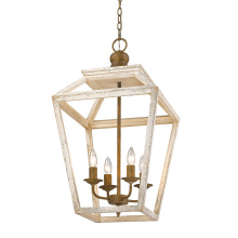Golden 0839-4P BC - Golden Lighting Haiden 4-light Pendant in Burnished Chestnut